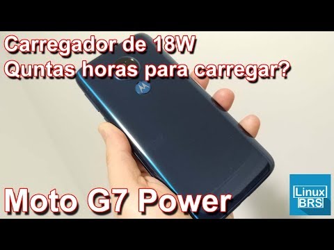 🔘 Motorola Moto G7 Power - Carregador 18W - Quantas horas para carregar?