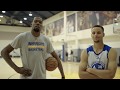 Steph curry kevin durant play epic game of pig