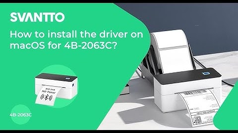 How to install the driver on macOS for 4B-2063C?