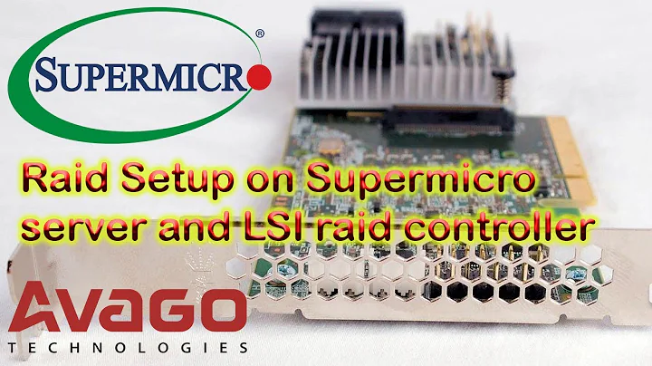 Raid setup on  Supermicro mini server with Raid controller LSI 9361