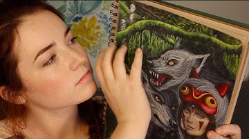 ASMR Whispering & Fast Tapping on My Drawings