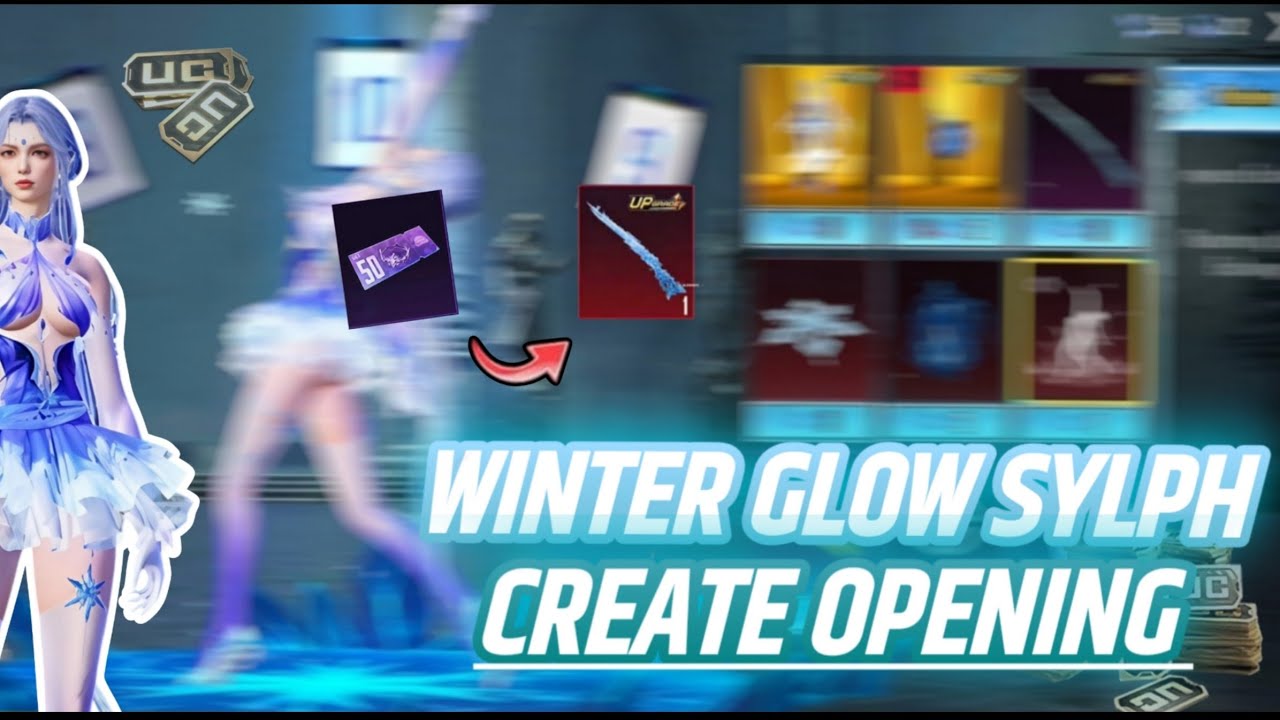 Winterglow Sylph ultimate shirt create opening bgmi 📱📈 1000 UC
