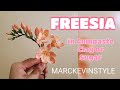 Freesia flower in gumpaste clay or cold porcelain vlog  16 by marckevinstyle