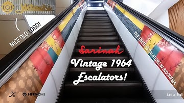 VINTAGE 1964 Hitachi Escalators - Sarinah, Jakarta, ID