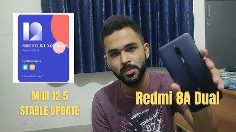 MIUI 12.5 Stable Update in Redmi 8A Dual | MIUI 12.5.1.0 | Features and Initial Hands on Review