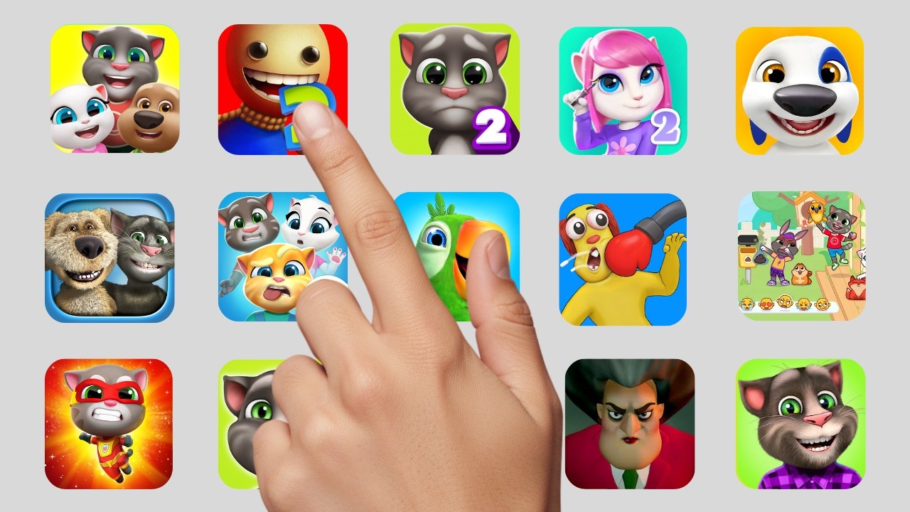 Talking Tom Friends, Kick The Buddy 2, Talking Tom and Friends World, Talking Cat & Ben News 