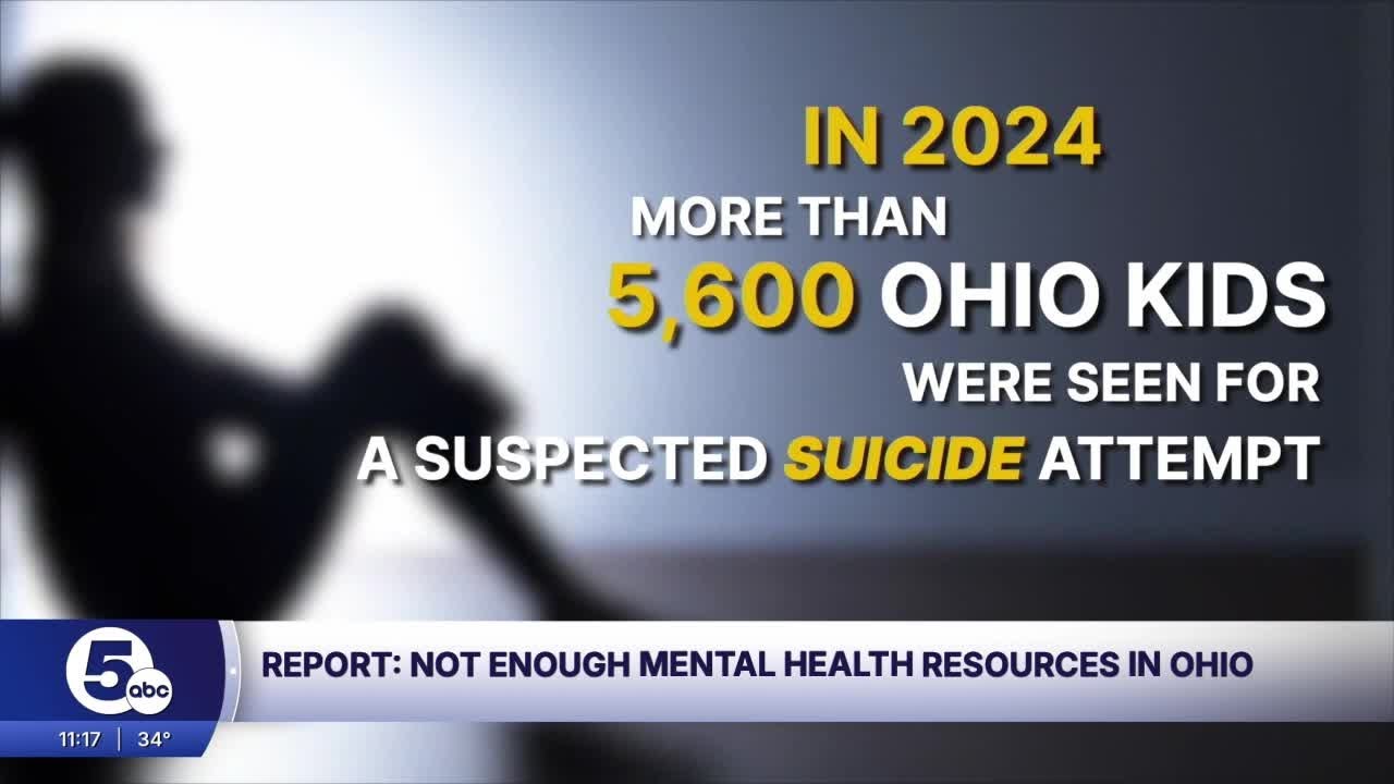 75 out of 88 OH counties experiencing mental health resource shortage