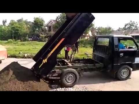 pick up L300 dump mekanik pump - YouTube