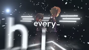 Amv Typography - Somewhere Only We Know - After Effect