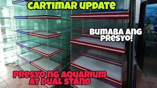 PRESYO NG MGA AQUARIUM AT DUAL STAND SA CARTIMAR MAS PINABABA!