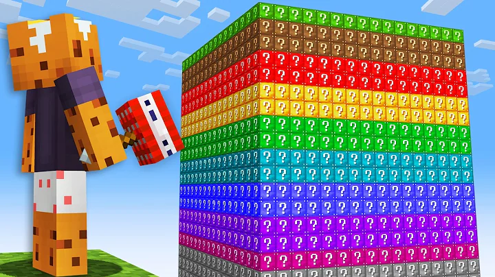 I Survived 100 Days on a LUCKY BLOCK One Chunk