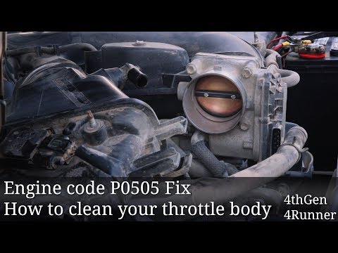 How to clean your throttle body: Engine code P0505 fix