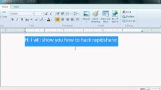 How to hack rapidshare