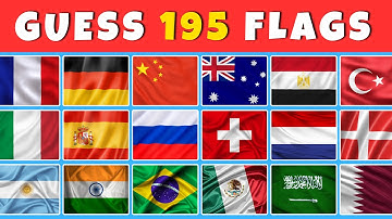 Guess All the 195 Flags of the World 🚩 | Guess the Country Flag Quiz 2025