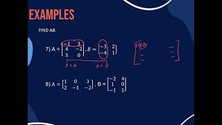 Chapter 10 Section 2 - Operations with Matrices (with definition of matrices)