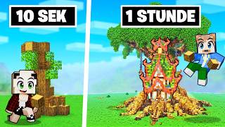 10 SEKUNDEN vs. 1 STUNDE BAUMHAUS BAU CHALLENGE!