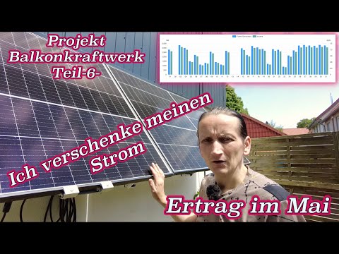 Ertrag Mai mit meinen Balkonkraftwerk von PriWatt - Ich verschenke meinen Strom @StefCo76