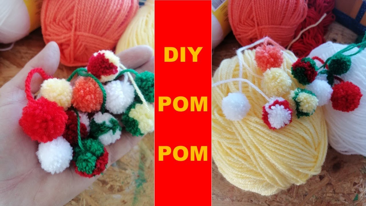 DIY Cum sa faci ciucuri din lana/melana How to make wool pom pom - YouTube