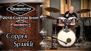 2016 Craviotto Solid Maple Drum Kit - Copper Sparkle