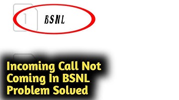 Incoming Call Not Coming in BSNL Problem Solved