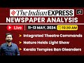 Live newspaper analysis  the indian express  13 may 2024  drishti ias english