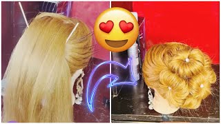 Cosmos Flower Wedding Hairstyle Tutorial for GownElegant Hairstyle Long & Medium Hair Hairstyle