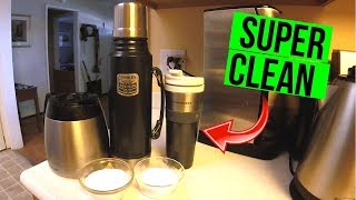 Clean a Coffee Thermos - Scattered Squirrel