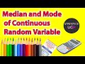 Medians and Mode of Continuous Random Variable Lec 16: Random Variable | Urdu/Hindi | Statistics Uop