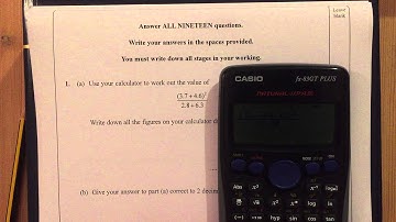 iGCSE Maths Summer 2007 3H @Monkton Qu 1