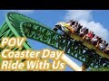 National Roller Coaster Day 2018 | Busch Garden Ride POV's and a Rix Top Six