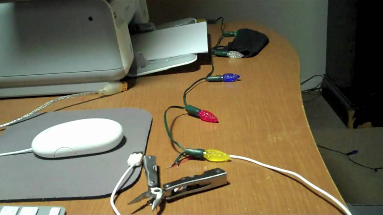 How to Hack Battery-powered Christmas Lights Into Laptop Holiday