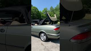 Saab 9-3 Convertible Top Action