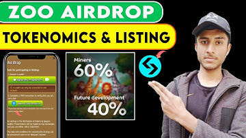 Zoo Airdrop Tokenomics 🚨  Exchange Listings Revealed!