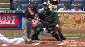 ARI@PIT: Bourn hits a double to plate Segura
