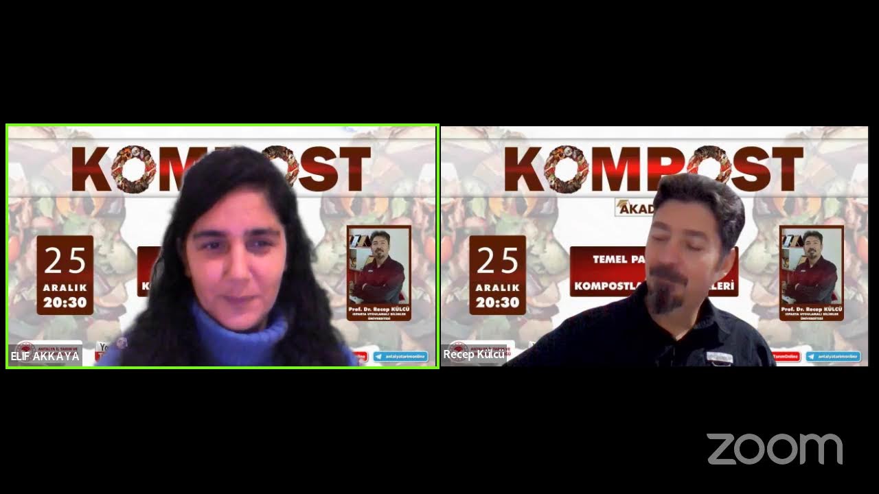 Kompost Akademisi-5 Temel Parametreler ve Kompostlama Yöntemleri Prof. Dr. Recep Külcü