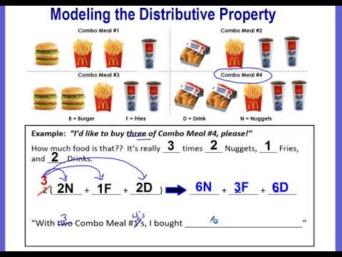 Modeling the Distributive Property - YouTube