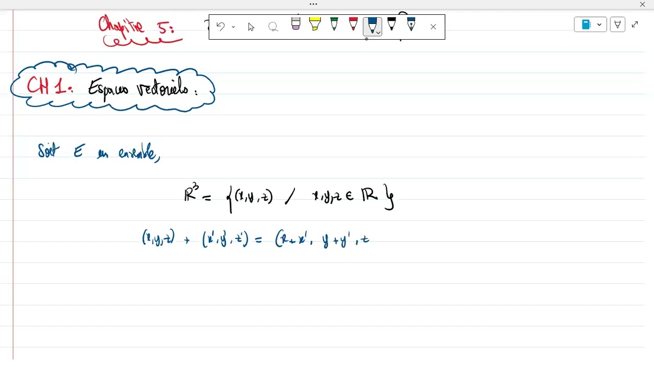 Algèbre 2 - Séance Publique  : Exercice Espaces vectoriels et applications linéaires  (Ilias 202).