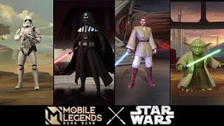 All Star Wars Collaboration  Skins  Showcase in Mobile Legends | MLBB x Star Wars |