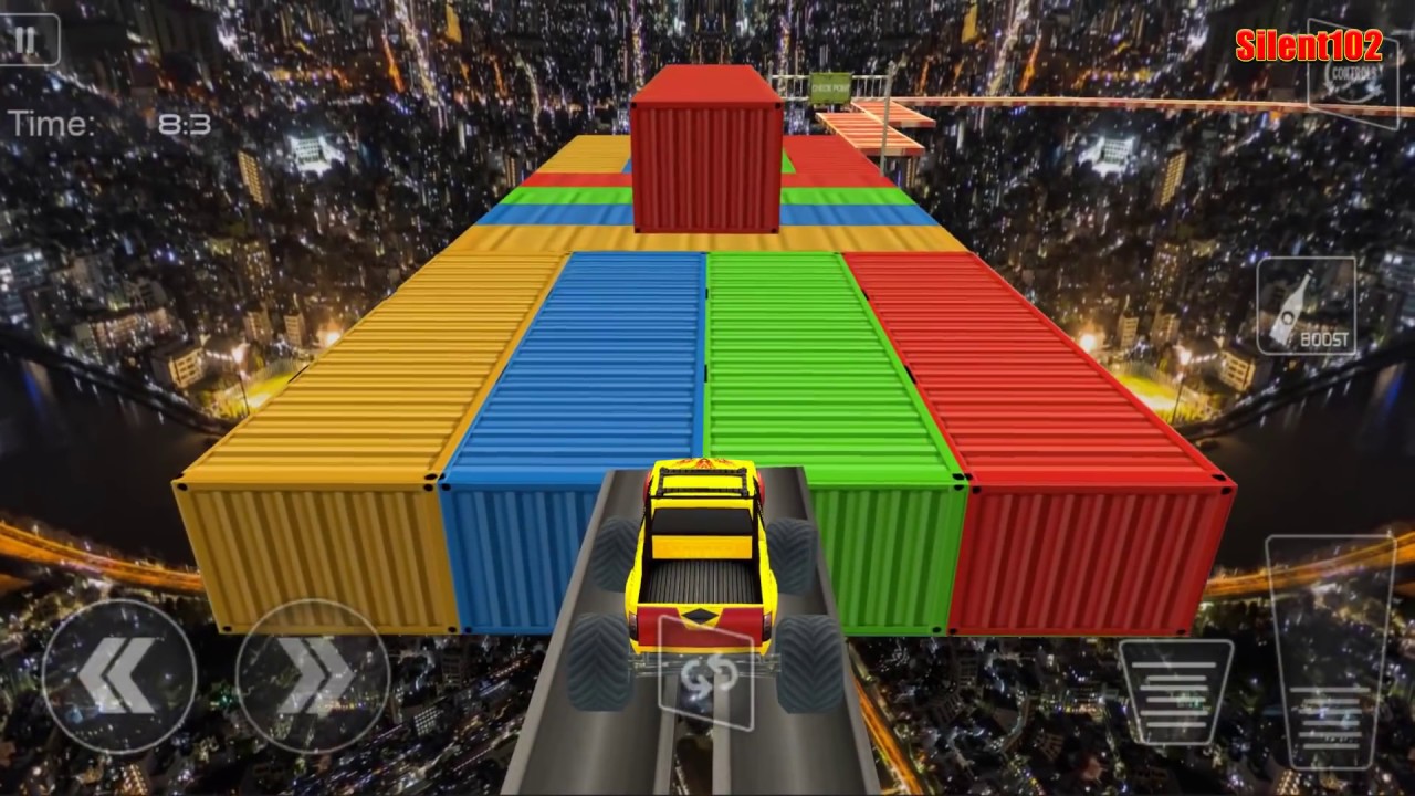 Impossible Monster Truck Stunts #2 - Android Gameplay