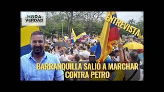 BARRANQUILLA SALIÓ A MARCHAR CONTRA PETRO: FRANK CHAPMAN ABRIL 23 DE 2024