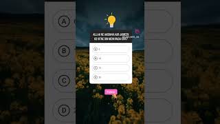answer in comments pin #alhamdulillah #ytshorts #islamic #islamicquize #viralquiz