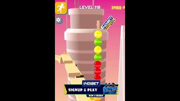 Stack Rider All Levels Gameplay New Update |Level 118 - INDIBET