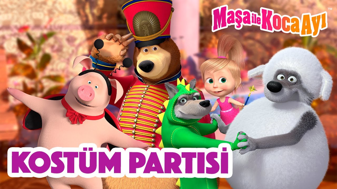 Maşa İle Koca Ayı - 👗 Kostüm partisi 🧥😎 Masha and the Bear Turkey