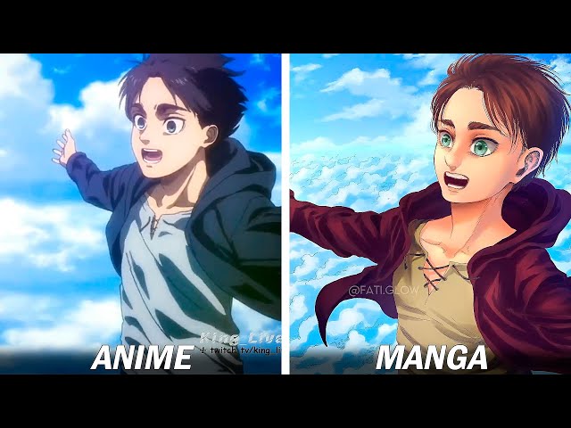 Freedom scene - anime vs manga : r/titanfolk