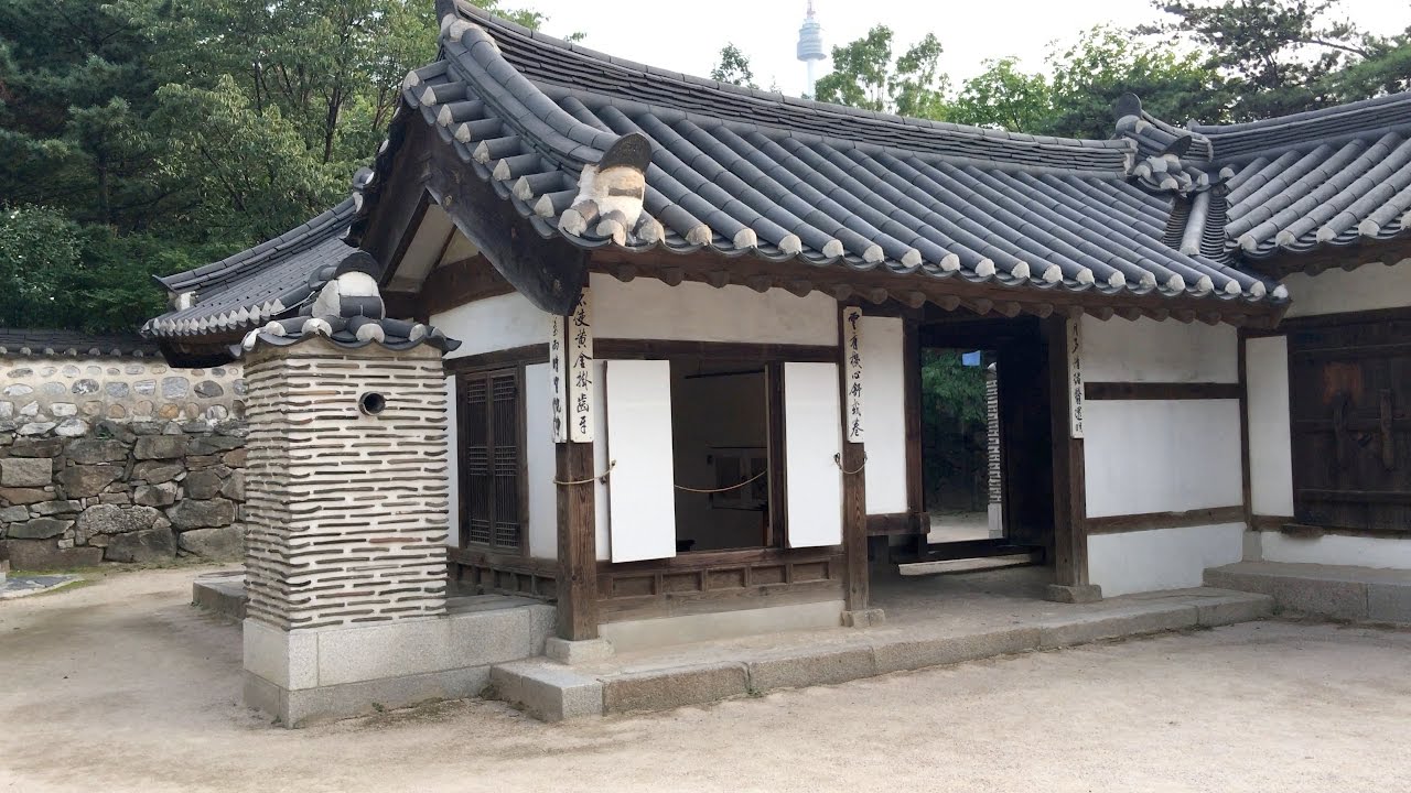 Korean Traditional House at Namsangol Hanok Village  