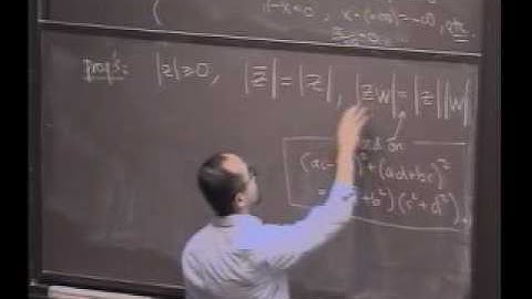 Real Analysis, Lecture 5: Complex Numbers (5/8)