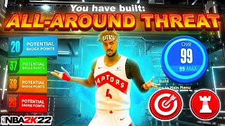 the MOST BADGES on ANY BUILD in NBA 2K22 • 120+ BADGE UPGRADES • BEST 2-WAY THREAT BUILD