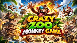 Crazy zoo monkey game🤣very crazy  monkey seriously 😯 #crazy monkey #gaming #comment #like #subscribe screenshot 2