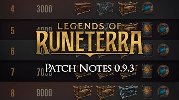 My 0.9.3 Patch Notes Review | Legends of Runeterra