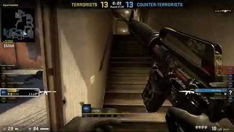 ACE CLUTCH 1v5, (13:13 - game winner) CS:GO - Matchmaking